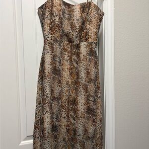 Elegant Animal Print Dress